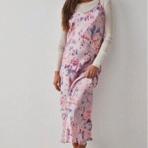 Free People Intimately “Easy To Love” Slip Dress — Rose Floral | M